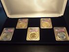 2001 WTC Ground Zero Recovery 5 Piece Gold and Silver American Eagle Set PCGS