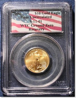 wtc10gold  2000 $10 Gold Eagle