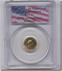 wtc canadian coins  $5 Gold Canadian 1999