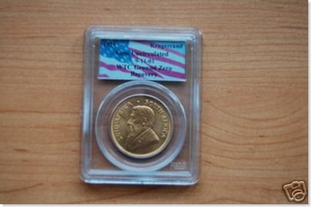 wtc-south-african-coins 1974 Krugerrand WTC Coin