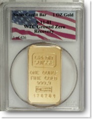 wtc coins 1 of 426 wtc 1 oz gold  1 oz gold bar 1 of 426
