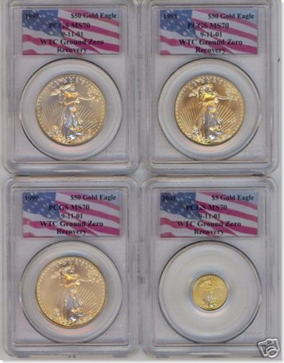 wtc gold sets  MS 70 Gold Set Wow Look At This!