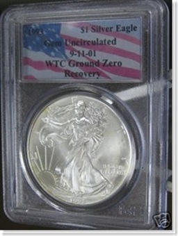 wtc coin news  WTC1993 Silver Eagle BU
