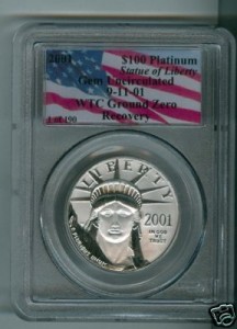 $100 Platinum WTC 1 of 190