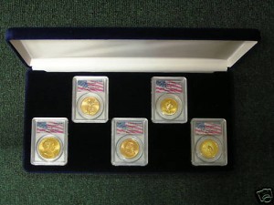 5 coin collectors set WTC