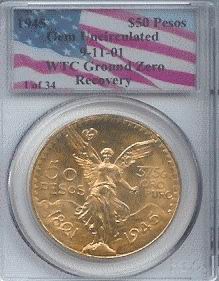 wtc 1945 Mexico Gold Coin