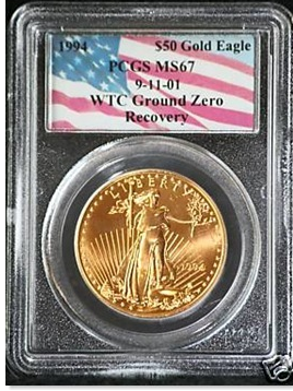WTC 1994 $50 gold